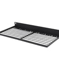 Heavy Duty Wall Mounted Power Tool Organizer With Massive Capacity Steel Drill Rack For Garage Storage, black steel rack for tools