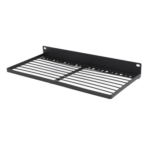 Heavy Duty Wall Mounted Power Tool Organizer With Massive Capacity Steel Drill Rack For Garage Storage, black steel rack for tools