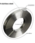 304 Stainless Steel Strapping Coil Band 300 Feet Long Half Inch Wide Two Hundredths Inch Thick Heavy Duty Fastening