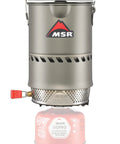 Reactor Windproof Camping Stove System With 1.0L Pot Crazy Fast Boil Time For Backcountry Cooking Ideal For Backpacking And Hiking 2024 Version Self Contained All In One Stove Kit, showing compact design with metal pot and windproof features.