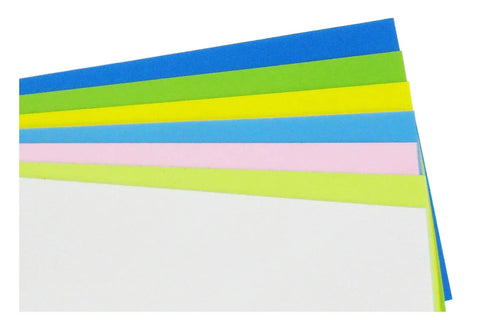 Colorful pro-grade lapping film sheets in micron sizes 0.3, 1, 3, 5, 12, 30, 40 for Scary Sharp sharpening system.