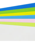 Seven colorful lapping film sheets with micron range for Three Sheets Of Five Sixteenth Inch By Five Inch By Twelve Inch Dead Flat Float Glass