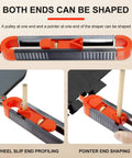 Killer Precision Metal Contour Gauge Scribe Tool with a Tight Lock Mechanism, showing wheel slip and pointer ends for shaping.