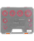 Heavy Duty Universal Hole Saw Kit For Metal Wood Plastic Cutting 3/4 To 2 Point Five In set in storage case