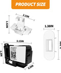 Durable Lid Lock Kit For GE And Hotpoint Washers Replacement WH01X27954 With Easy Plug And Play Install And Pro Grade Build Replaces WH01X26114 WH01X24114 EG380843M 290D1580P004 290D1580P002, product size diagram with dimensions