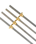 Stainless Steel Trapezoidal Lead Screw With Brass Nut For Your 3D Printer T8 Thread 8mm Diameter 1mm Lead Adjustable Length From 80mm To 600mm