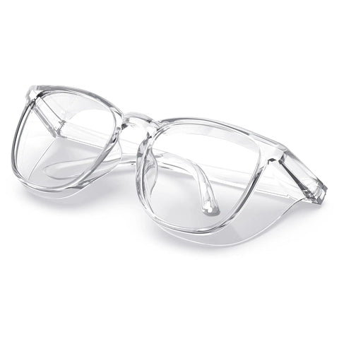Lightweight Eye Protection Glasses With Clear No Fog Lenses For Everyday Use Dope Yet Practical Safety Eyewear In Transparent White Frames