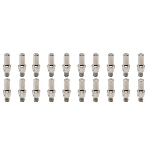 Pro Grade Plasma Cutting Torch Tip Electrode Shield Cap Stand-Offs Kit For PT60 IPT60 PT60 PT40 IPT40 Series - 20 electrodes
