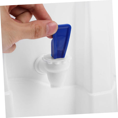 Faucet detail of Portable Cold Water Dispenser For Desk And Office, Mini Water Cooler On Desktop Stand, Durable PP Housing