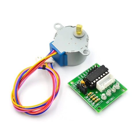 Three-pack 28BYJ-48 5V stepper motor kit with ULN2003 driver board and multicolor wires
