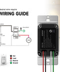 4 Pack In Wall PIR Motion Sensor Light Switch For Hands Free Lighting wiring guide with neutral wire requirement illustration
