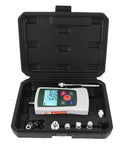 50N Digital Force Meter With Backlit Screen For Quick Push And Pull Tests Auto Shutdown Buzzer Alert Four Units Conversion Portable Handheld Gauge For Lab And Workshop Quality Checks Dope Accurate Readouts in black carrying case