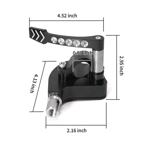Seven Eighths Inch Universal Billet Throttle Thumb Assembly For ATV And Dirt Bike, Fits 22mm Handlebars, Thumb Controller Replacement For Yamaha Suzuki Polaris Can Am Kawasaki Honda Arctic Cat KYMCO