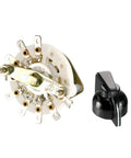 1P8T 1 Pole 8 Position Band Selector Rotary Switch with Knob, DIY Electronics, 1 deck, 9 pins, durable black knob, 6mm shaft