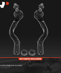 Front Outer Tie Rod End For Chrysler Grand Caravan Pacifica Voyager 2021 2024 2017 2025 2020 2025 Left And Right Driver And Passenger Side Replacement Suspension Steering Component Durable Heavy Duty, pair with nuts