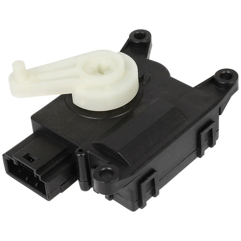 Heavy Duty HVAC Ac Blend Air Door Actuator For Nissan Sentra Juke Leaf And Cube 2009 To 2019 side view showing connector and gear.
