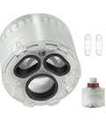 Pressure Balance Shower Cartridge Replacement For R110 R115 Control Valves close-up showing inner ceramic disc design