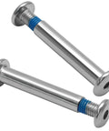 Close-up of two heavy duty metal socket screws from Five Sets Of 32mm Inline Skate Wheel Screws With Installation Tool
