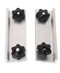 Two Piece T Track Stop Kit For Aluminum T Track Stop Blocks CNC Machining Clamps Low Profile Silver Anodized Locks Holders