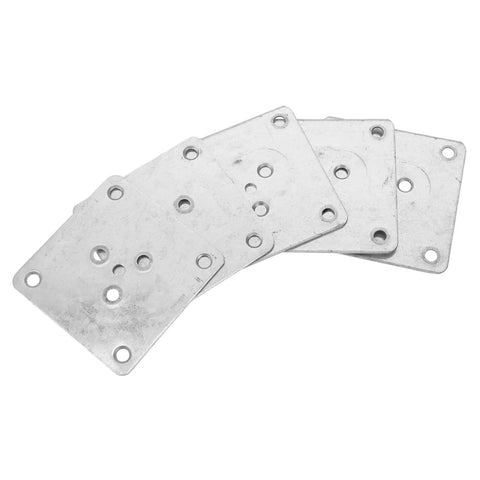 Heavy Duty Furniture Leg Pads And Table Leg Connectors With 25 Piece Mounting Hardware Kit For Chairs Tables And Couches silver steel base mounts