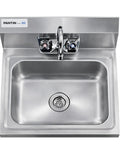 Heavy Duty Built Tough Stainless Steel Commercial Hand Sink With Wall Mount Design And Gooseneck Faucet NSF Listed TP 8000A