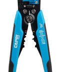 Self Adjusting Wire Stripper With Micro Adjust Knob For Clean Strips From 24 To 10 AWG Crimps Insulated And Non Insulated Terminals