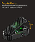 Two In One Wah And Volume Pedal For Electric Guitar With Custom RM Type Shielded Inductor And Pure Analog Tone Active Volume Control