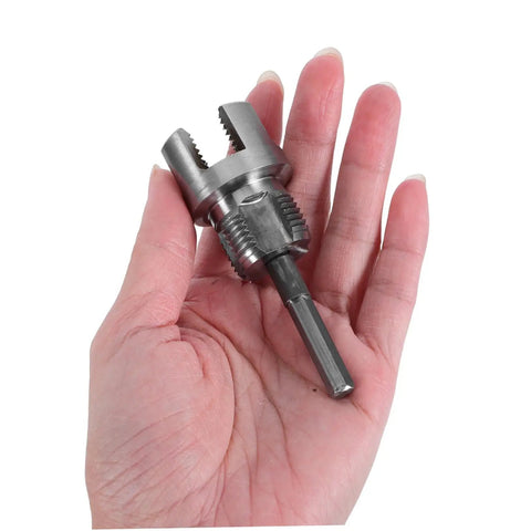 Upgrade Your Plumbing Game With This Awesome Dual-Function Pipe Thread Cutting Tool Kit, portable size for handheld use.