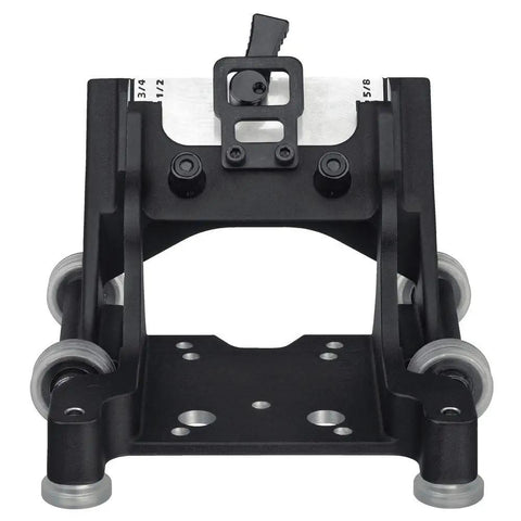 Flooring Nailer Rolling Base With Tool Free Thickness Adjustment From One Half To Three Quarters Inch Non Marring Wheels