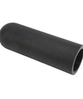 Black silicone barbell grip pad 20cm length 5cm diameter, anti slip handle cover for dumbbells in gym setting