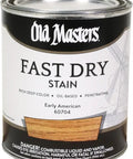 Premium Interior Wood Stain Quick Dry Blend For Cabinets Doors And Furniture Delivers A Darn Smooth Early American Look in a quart can.