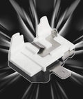 3 Pin 125W Refrigerator Start Relay And Thermal Overload Protector for mini fridges, close-up view on abstract background