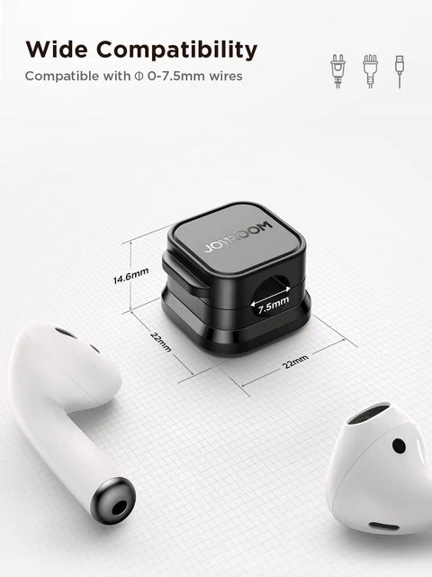 9 Pack Magnetic Cable Clips With Smooth Adjustable Slots Self Adhesive Cord Holders for 0-7.5mm wires compatibility