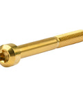 Titanium Torx Square Head Bolts M6x60mm Pack Of 5 Gold 6AL4V Grade 5 TC4 Titanium Alloy For Bicycle Motorcycle Car Built Tough With 5mm Hex And T30 Torx
