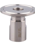One And A Half Inch Tri Clamp To Three Eighths Inch FNPT Ferrule Sanitary Pipe Fitting Stainless Steel 304 for food and dairy