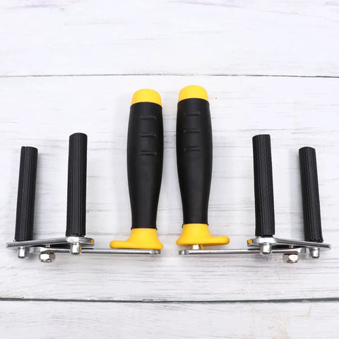 Heavy Duty Ceramic Tile And Drywall Carrier Tool Alloy Lifter Easy Grip with rubber handles for lifting gypsum sheets efficiently.