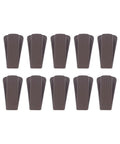 10 Pack TPR Wedge Door Stops for Home Office Durable No Punching Design Flexible Rubber arranged in two rows