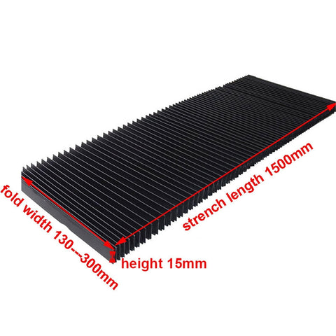 Rugged Flexible Dust Cover For CNC Milling Machines 165 By 15 By 1500 mm Accordion Bellows Guard