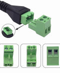 RCA Screw Terminal Block Adapter Cable Solderless Connector 2 Pin RCA Male To AV Extension For Speaker Replacement and Repair