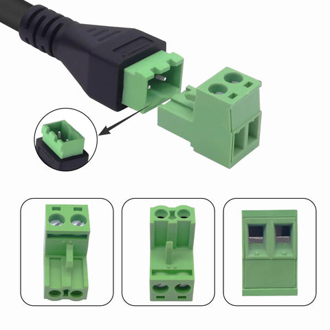 RCA Screw Terminal Block Adapter Cable Solderless Connector 2 Pin RCA Male To AV Extension For Speaker Replacement and Repair