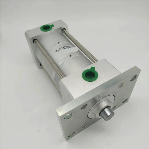 Premium Three Stage Telescopic Pneumatic Cylinder Built Rock Solid From High Grade Aluminum Alloy Compact High Force Air Actuator side view on a white background