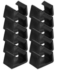 Outdoor Patio Sofa Clips Set 10 Pack Black Plastic Sectional Connectors For Stable Lounging And Windy Day Safety With Tool Free Installation