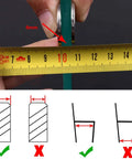 Measuring thickness for Shower Door Seal Strip For Frameless Glass, 120 Inch Cuttable Length, 20mm Water Retaining Edge