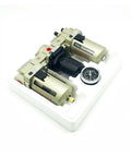 One Half Inch Port Air Prep FRL Combo Unit With Filter Regulator Lubricator for Industrial Machinery and Pneumatic Systems.