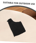 Heavy Duty Sawdust Collection Bag For Miter Saws And Bench Planers Featuring No Sweat Setup on a work surface.