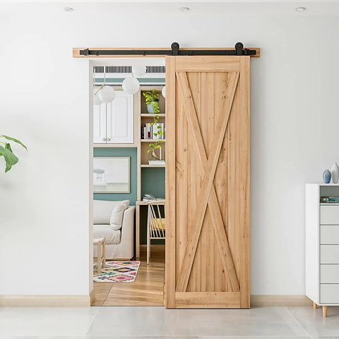 5 Ft Top Mount Sliding Barn Door Hardware Kit For 26 To 30 Inch Doors That Delivers Smooth Quiet Operation And No Fuss Install
