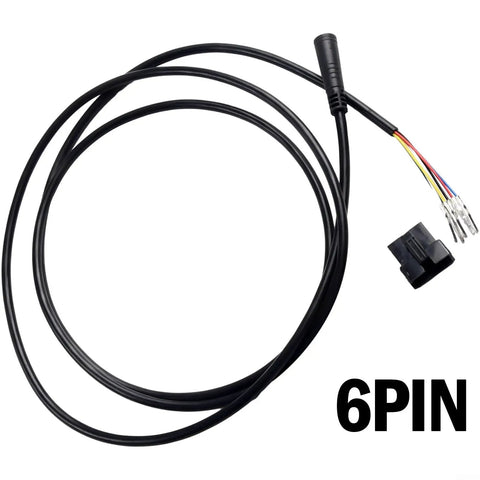 Display Connecting Cable for Electric Scooter and E-Bike Dashboard 6 Pin and 5 Pin Waterproof Throttle Wire Harness