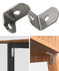 20Pcs L Shaped Corner Braces Stainless Steel 90 Degree Right Angles Metal Brackets for Cabinets and Shelves installation