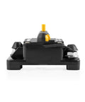 Side view of 60 Amp Marine Grade Trolling Motor Circuit Breaker With Manual Reset And Push To Trip Power Cutoff