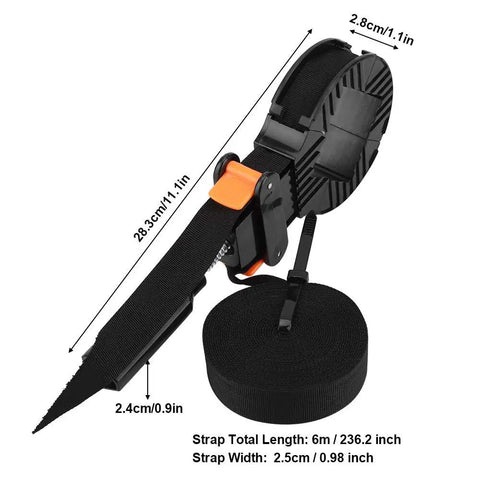 Professional Adjustable Strap Clamps For Woodworking And Picture Framing, Dead Simple Corner Band Setup With No Sweat Screw Adjustment, Heavy Duty Frame That Snaps Lock Fast, Killer Grip Every Single Time